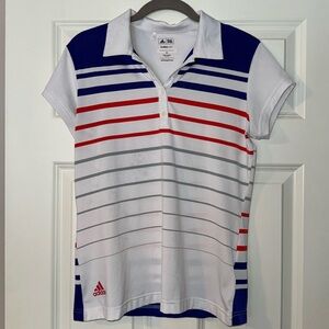 Adidas Golf Climalite collared short sleeved golf shirt like new!